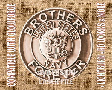 Brothers 3d illusion & laser-ready files - 3DWave.us